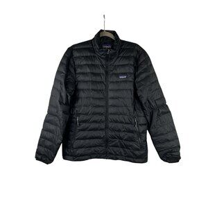 Patagonia Worn Wear 84674 Mens Medium Goose Down Puffer Jacket Black